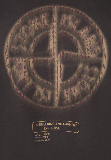 Футболка с логотипом STONE ISLAND