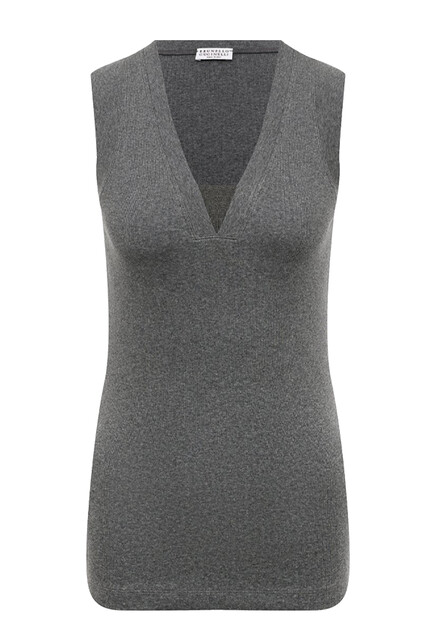 Хлопковый топ BRUNELLO CUCINELLI