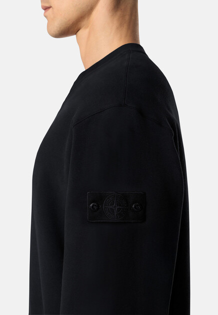 Свитшот STONE ISLAND  - Хлопок - цвет черный