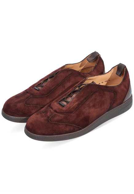 Замшевые кеды SANTONI - ИТАЛИЯ