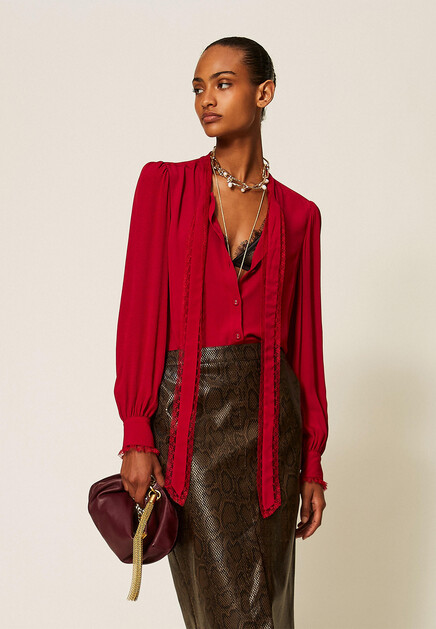 Блуза из вискозы TWINSET Milano