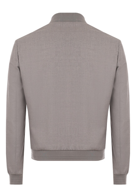 Бомбер CORNELIANI  - Шерсть, Шелк - цвет серый