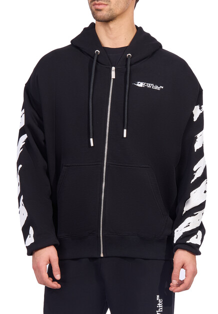 Толстовка OFF-WHITE  - Хлопок - цвет черный