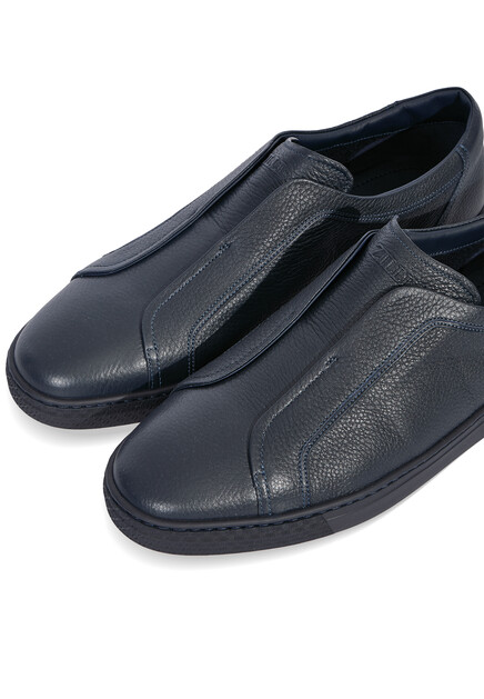 Слипоны ZILLI  - цвет синий
