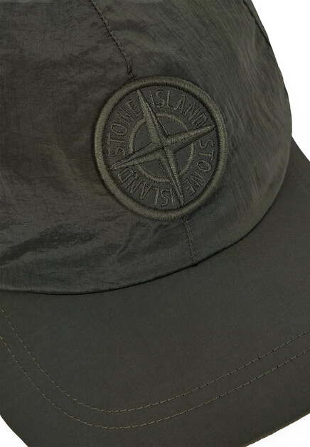 Бейсболка STONE ISLAND  - Полиамид - цвет зеленый