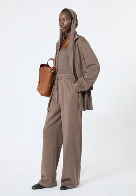 Брюки из смесового хлопка и шёлка MAX MARA - ИТАЛИЯ