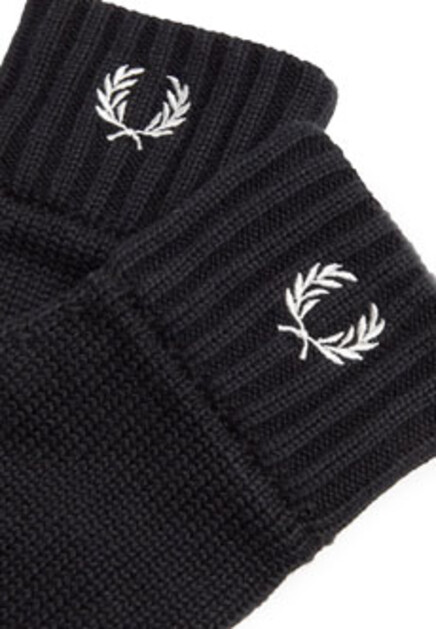 Перчатки с вышитым логотипом  FRED PERRY