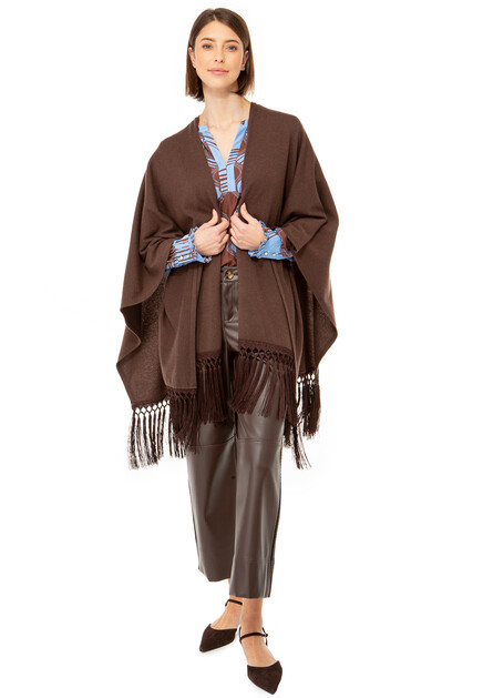 Накидка с бахромой IVI COLLECTION - ГЕРМАНИЯ