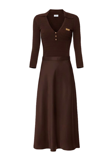 Комбинированное платье ELISABETTA FRANCHI