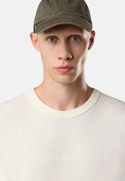 Футболка STONE ISLAND  - Хлопок - цвет бежевый