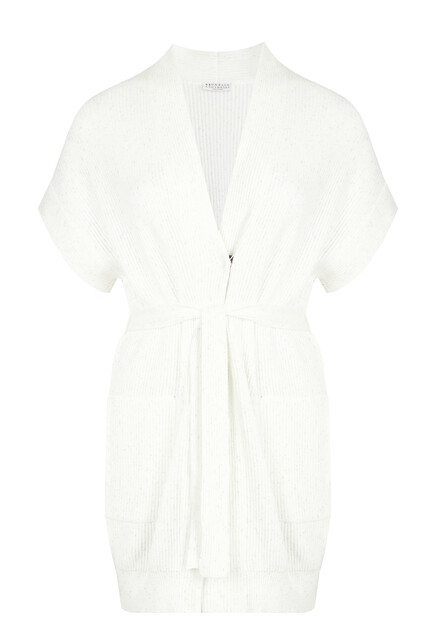 Кардиган с короткими рукавами BRUNELLO CUCINELLI