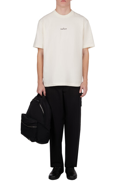 Футболка с логотипом STONE ISLAND - ИТАЛИЯ