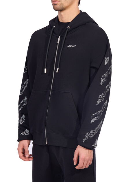 Толстовка OFF-WHITE  - Хлопок - цвет черный