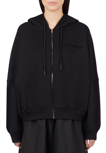 Толстовка TWINSET Milano  - Хлопок - цвет черный
