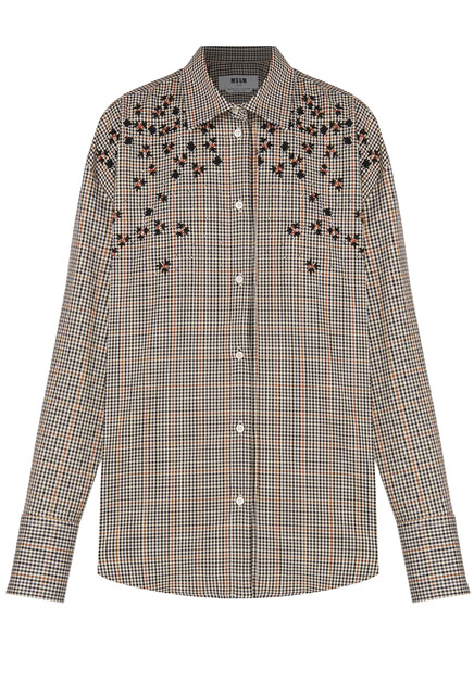 Рубашка с вышивкой MSGM