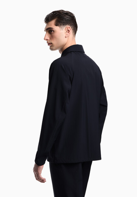 Куртка EMPORIO ARMANI  - Вискоза, Полиэстер - цвет синий