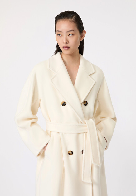 Двубортное пальто из шерсти и кашемира MAX MARA