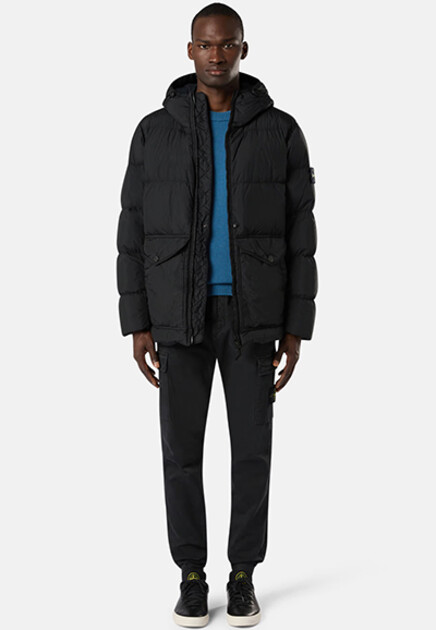 Пуховик с капюшоном STONE ISLAND
