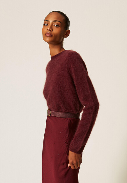 Джемпер TWINSET Milano  - Шерсть - цвет бордовый