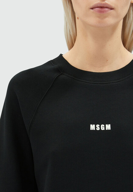 Свитшот MSGM  - Хлопок - цвет черный
