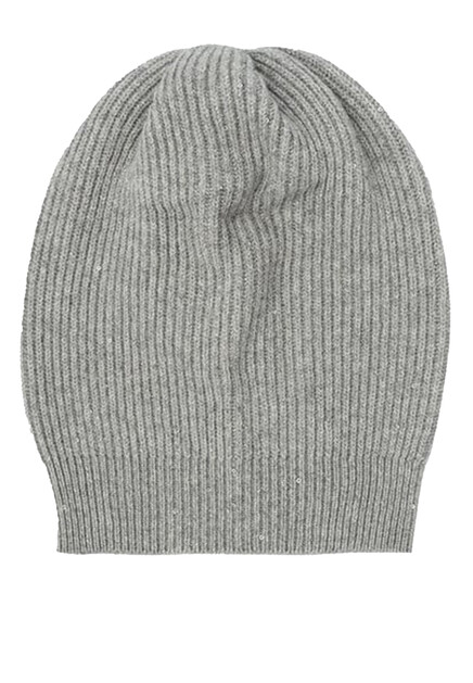 Серая шапка в рубчик BRUNELLO CUCINELLI