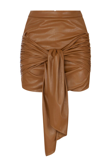 Мини-юбка из экокожи ELISABETTA FRANCHI