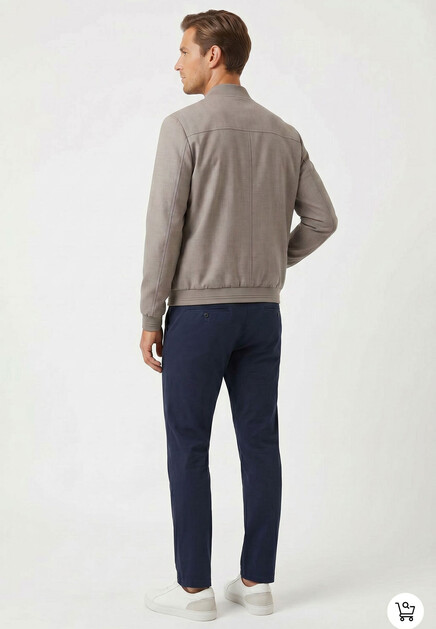 Бомбер CORNELIANI  - Шерсть, Шелк