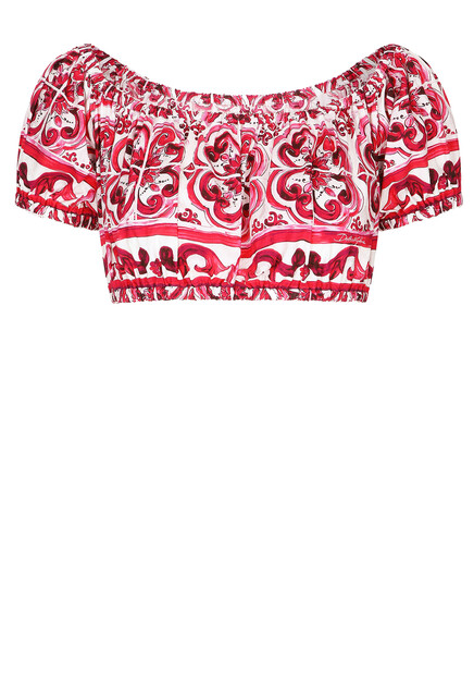 Топ с принтом  DOLCE&GABBANA