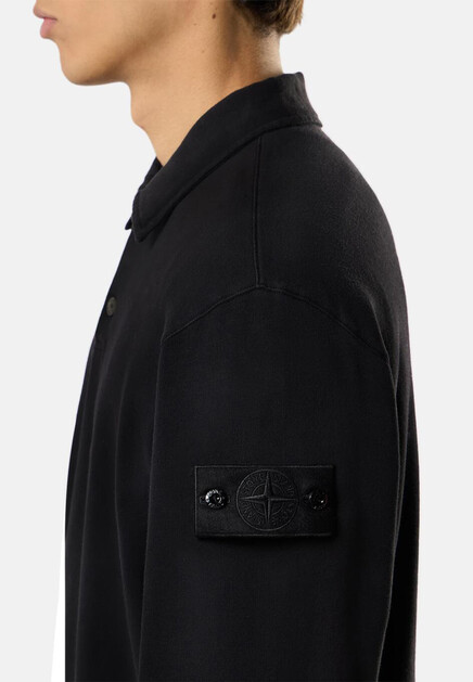 Свитшот с воротником-поло STONE ISLAND