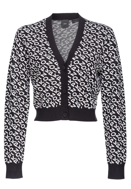 Укороченный кардиган с жаккардовым узором  PINKO