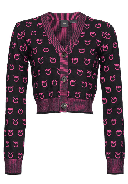 Укороченный кардиган с жаккардовым узором  PINKO