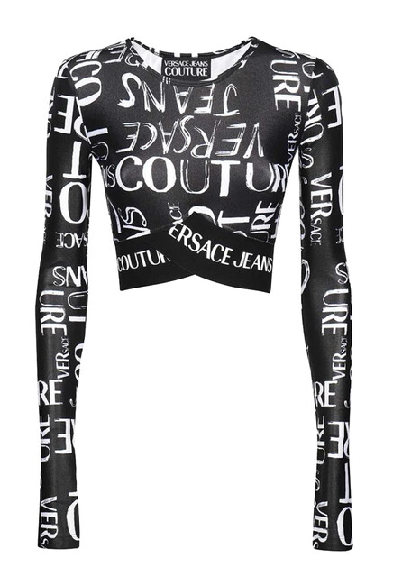 Кроп-топ с длинными рукавами VERSACE JEANS COUTURE