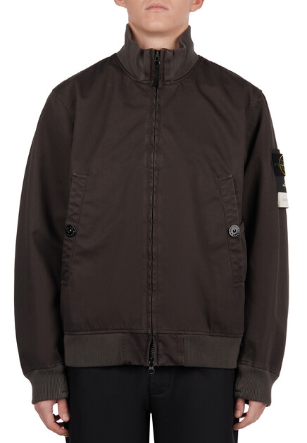 Бомбер STONE ISLAND  - Хлопок - цвет серый