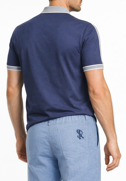Поло STEFANO RICCI  - цвет синий