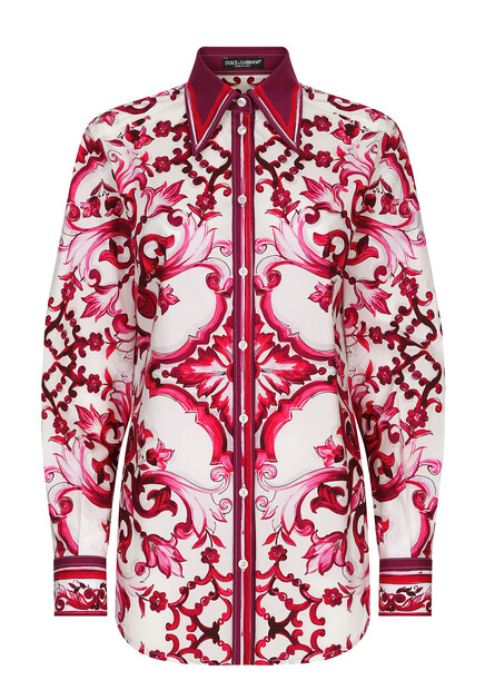 Блуза с принтом  DOLCE&GABBANA