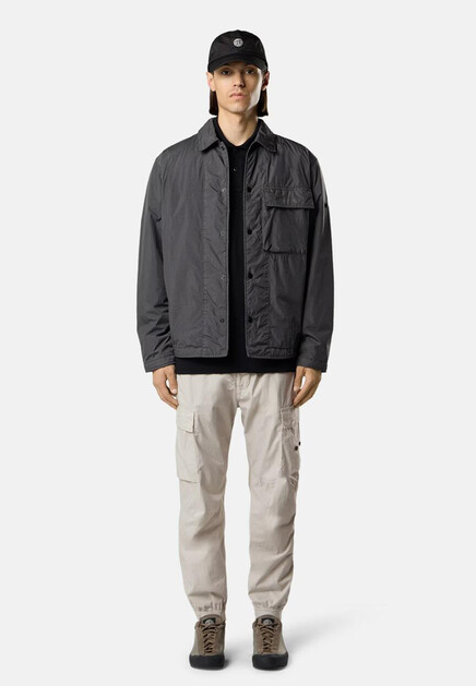 Поло из эластичного хлопка STONE ISLAND - ИТАЛИЯ