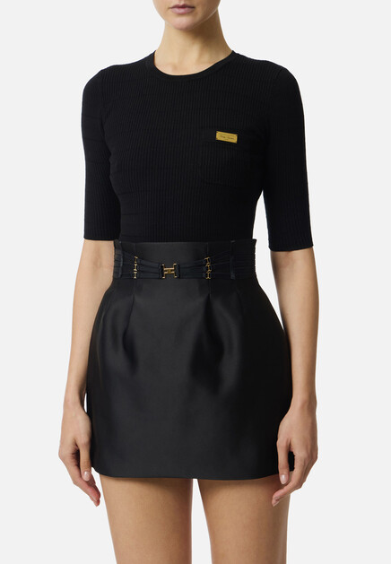 Джемпер в рубчик ELISABETTA FRANCHI