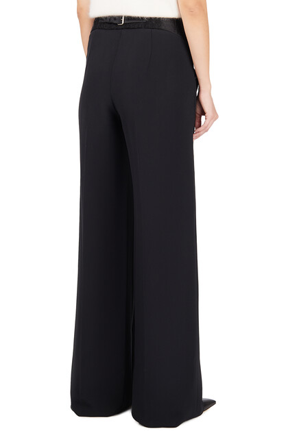 Брюки ERMANNO SCERVINO  - Вискоза, Ацетат - цвет черный