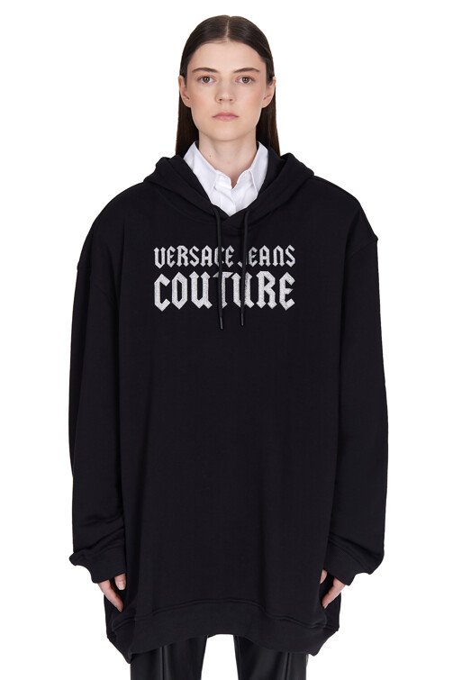 Худи VERSACE JEANS COUTURE  - Хлопок - цвет черный